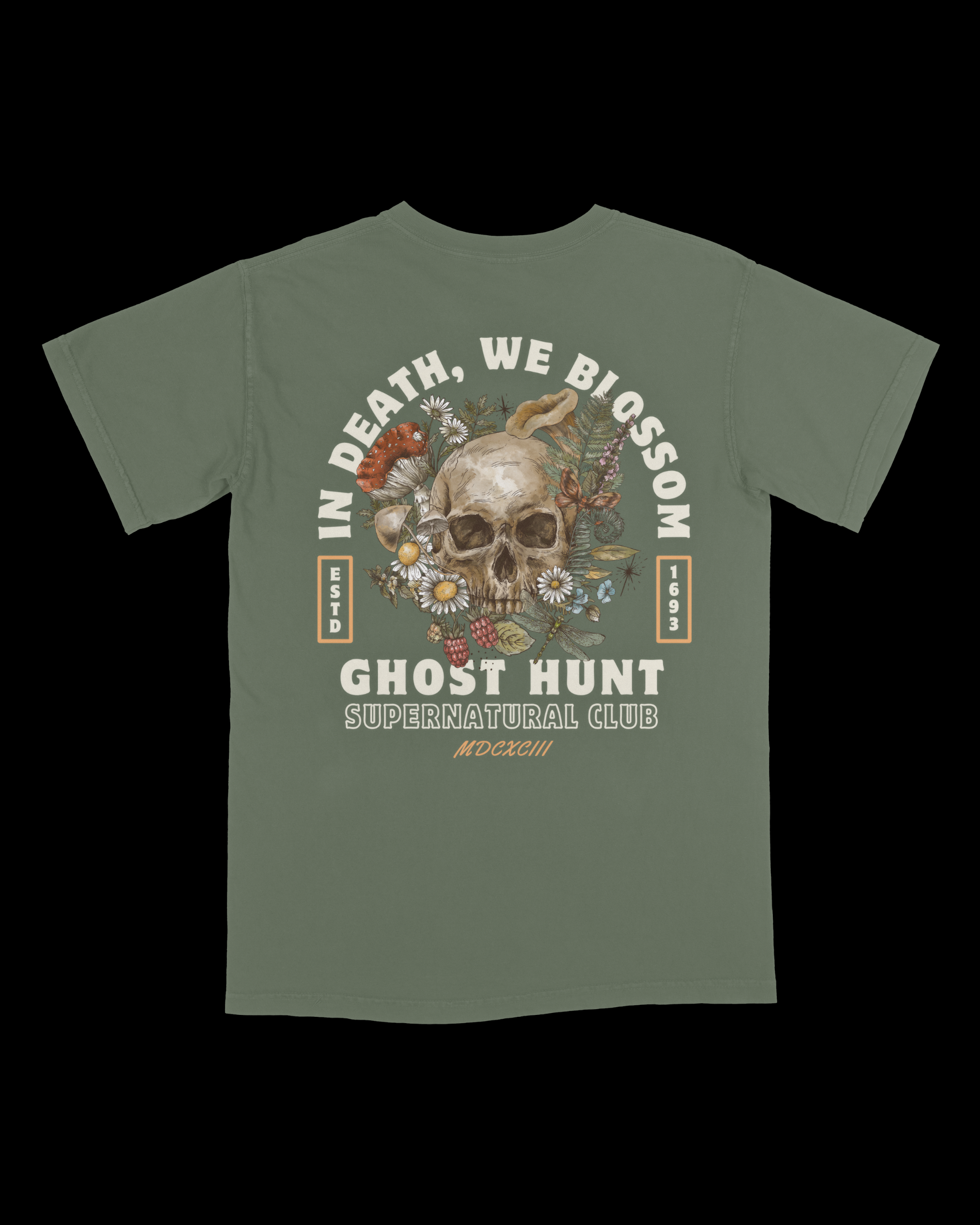 In Death We Blossom Vintage Tee Ghost Hunt -