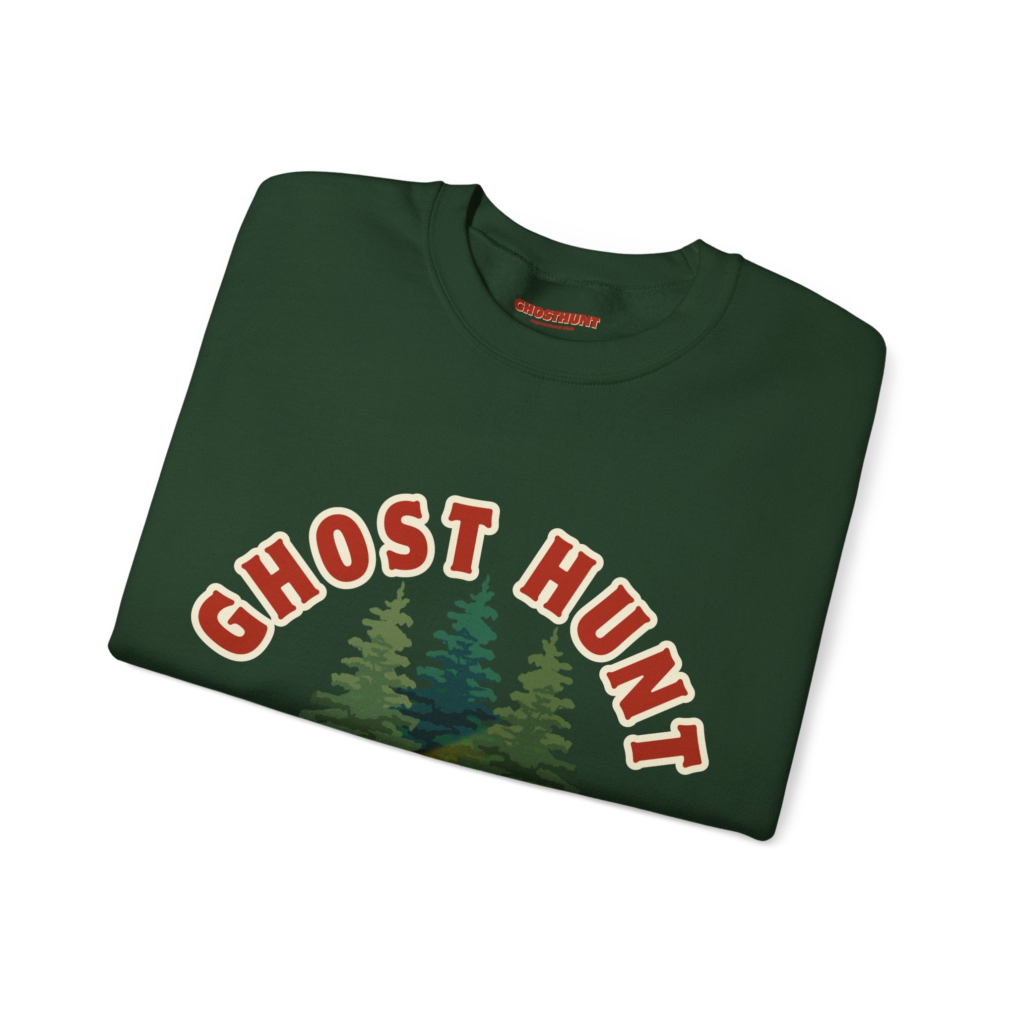 Green Retro Ghost Hunting Sweatshirt