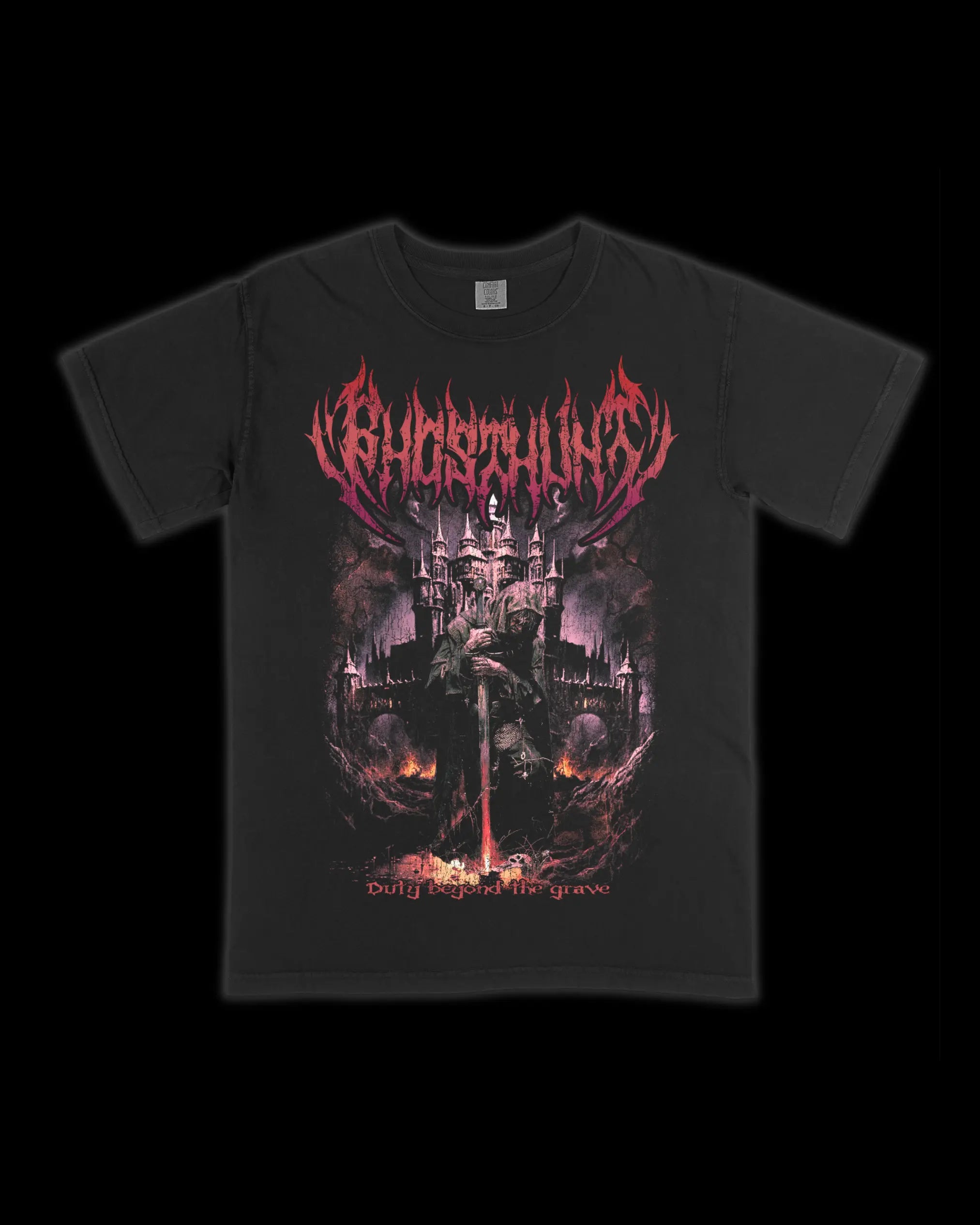 Fallen Knight Dark Fantasy T-Shirt - Ghost Hunt