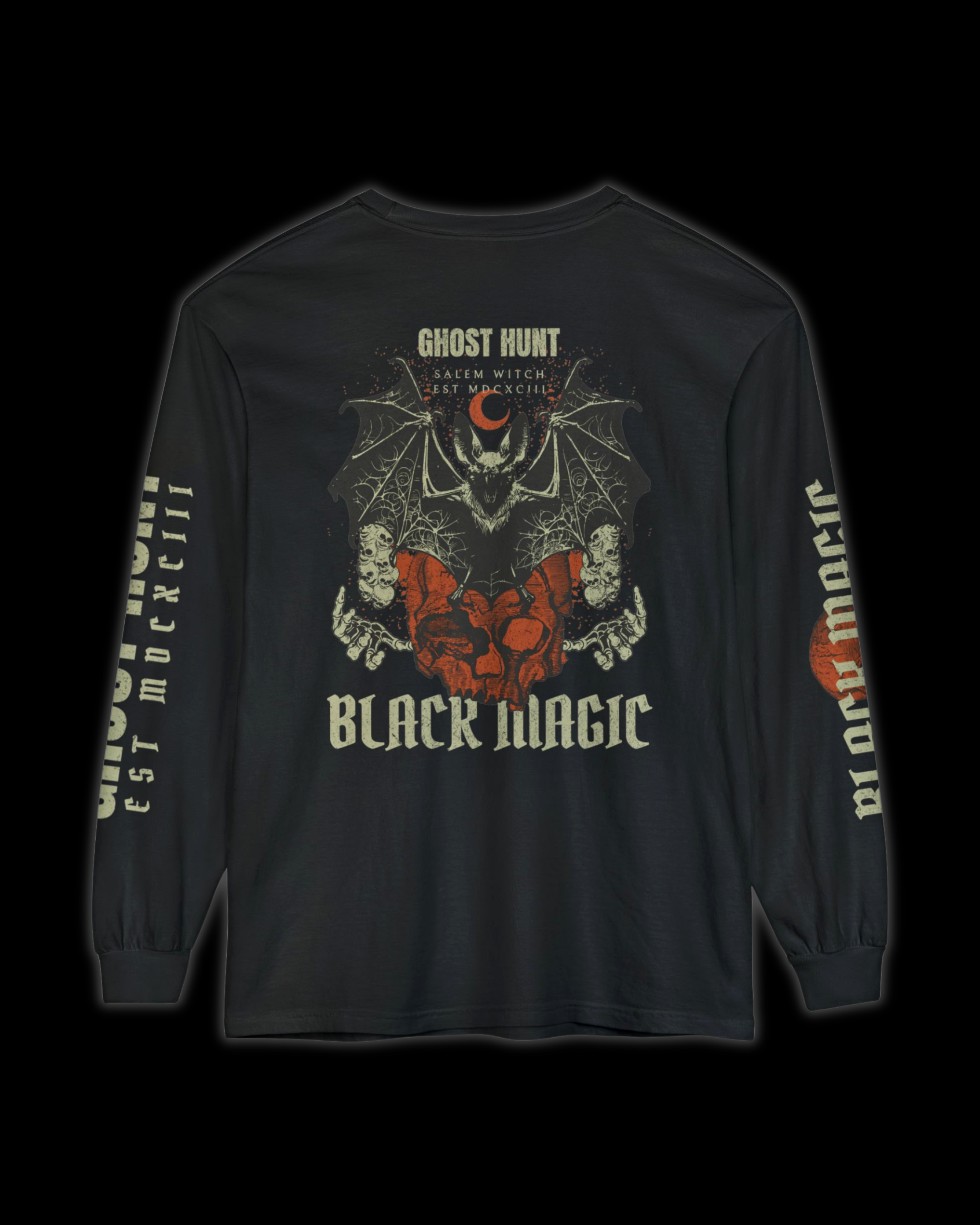 Black Magic Salem Long Sleeve Tee Ghost Hunt -