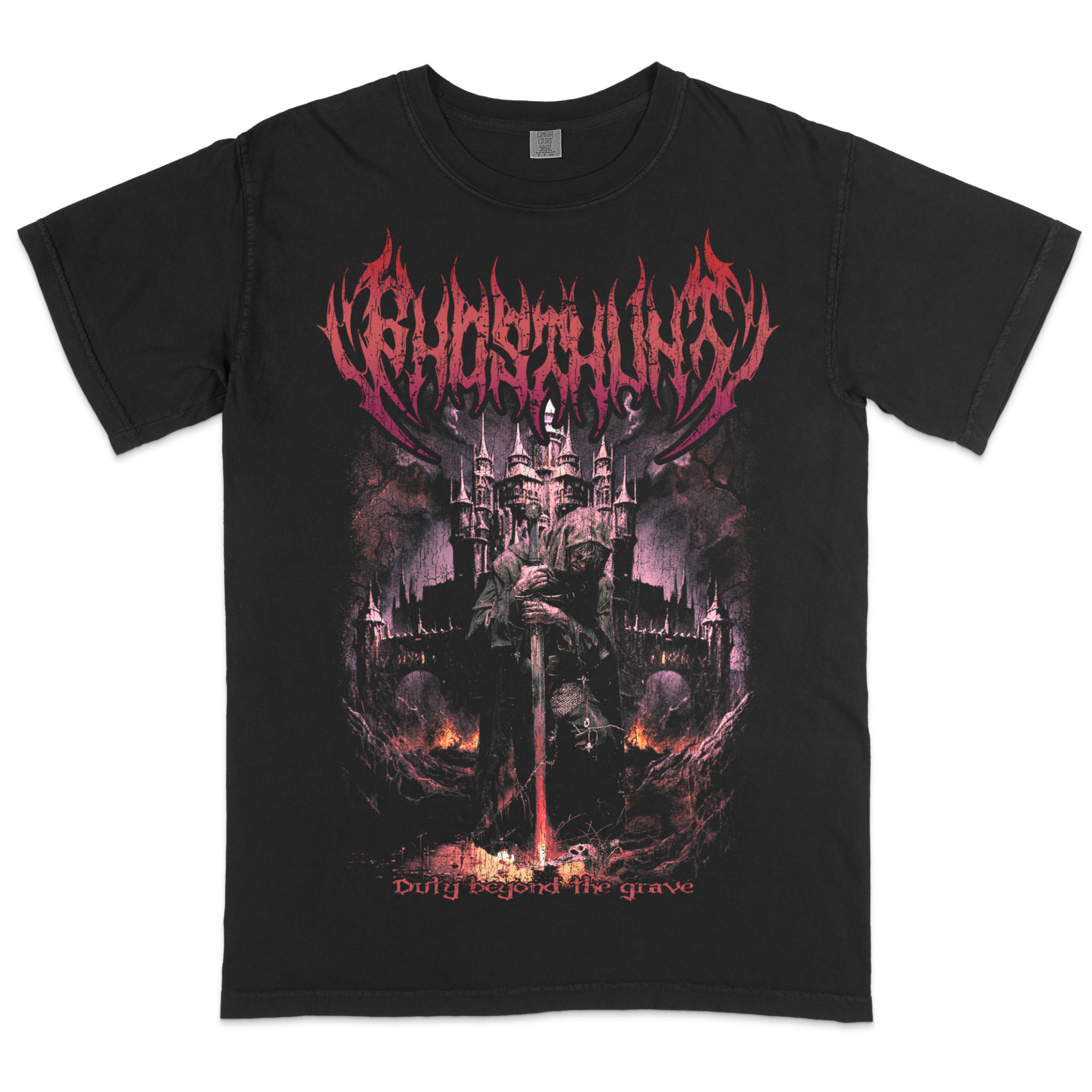 Fallen Knight Dark Fantasy T-Shirt Ghost Hunt -