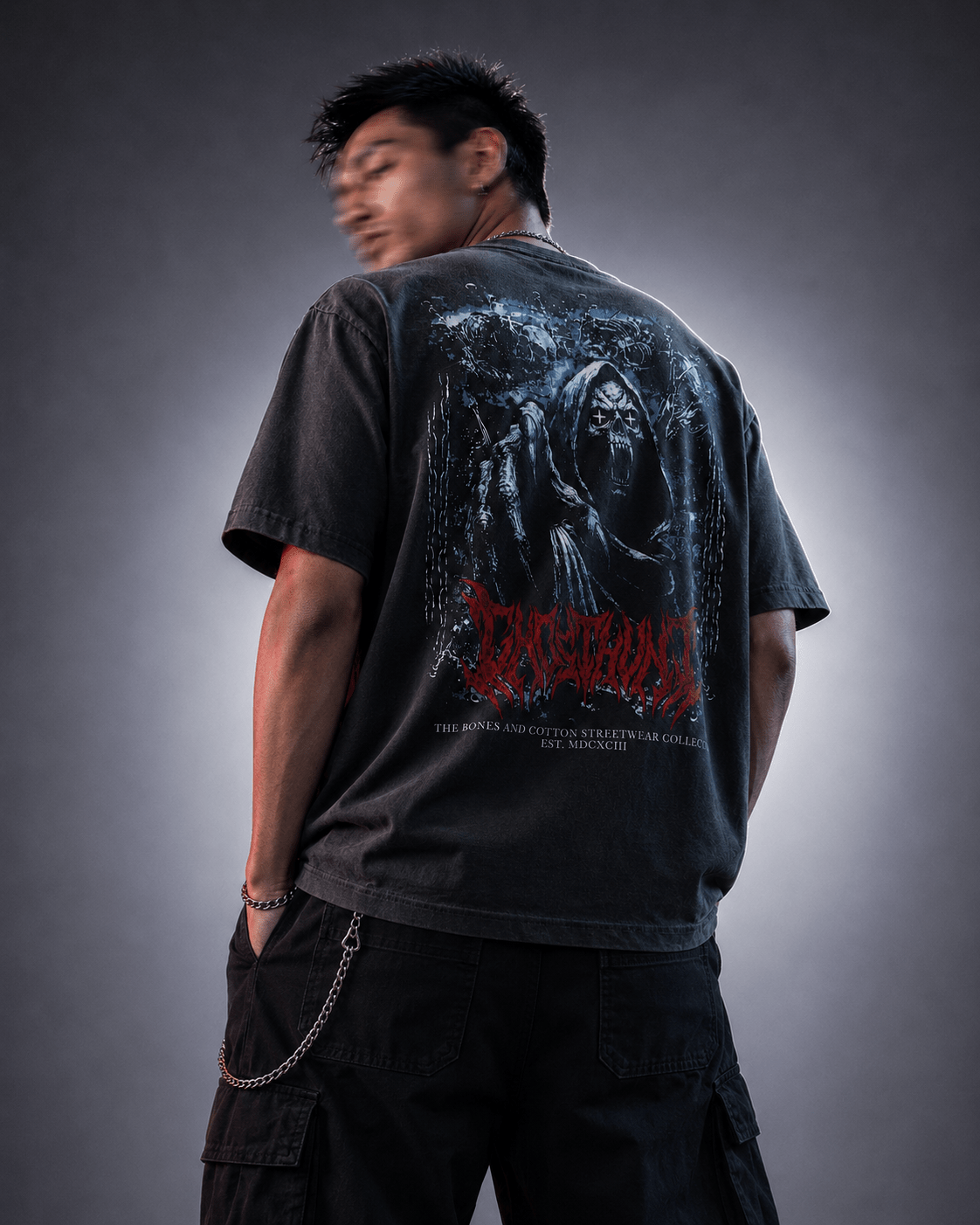 Reaper Heavyweight Tee - Ghost Hunt -