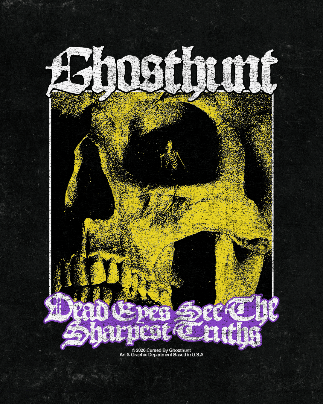 Skull Dweller Heavyweight Tee - Ghosthunt -