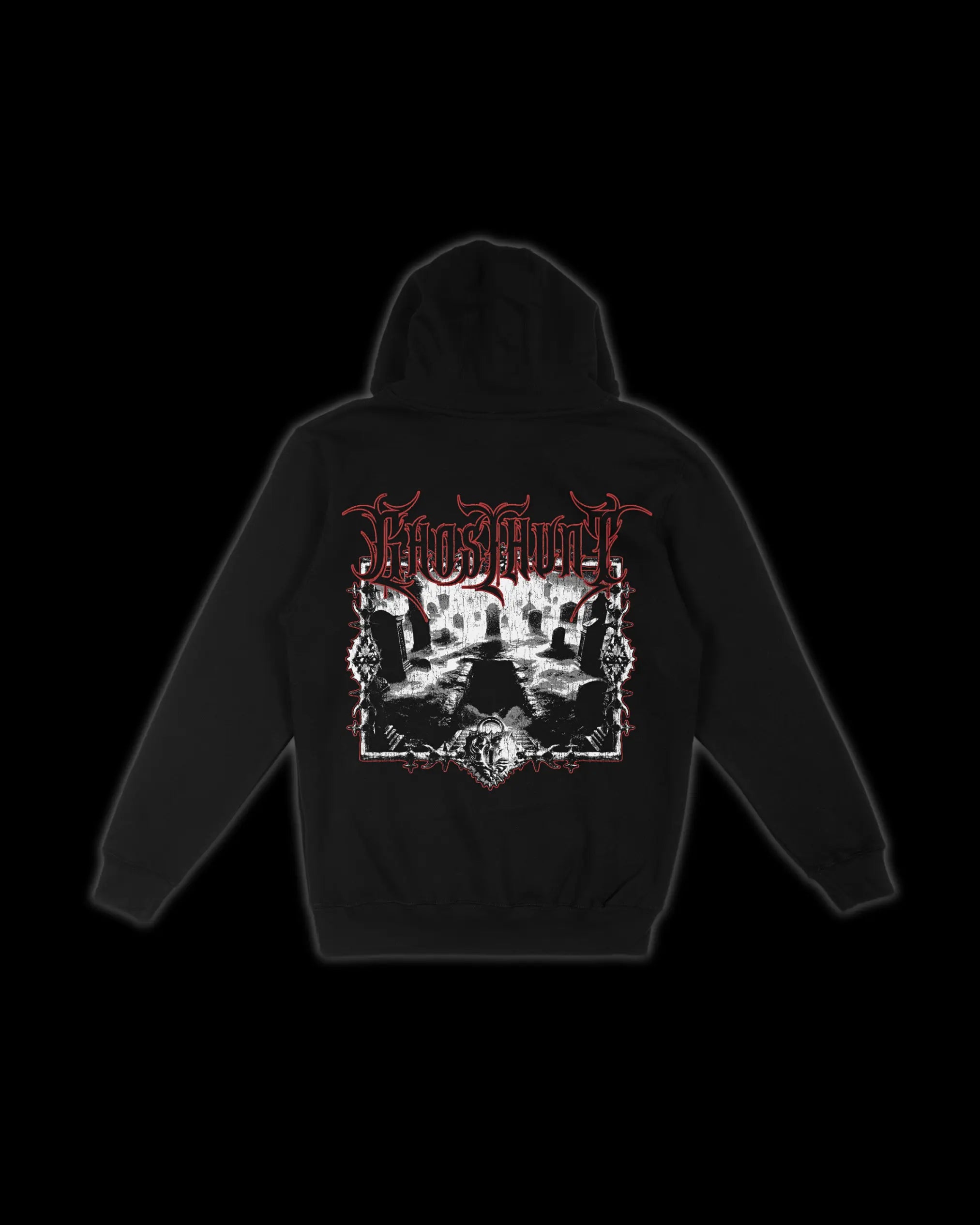 Gothic Cemetary Fleece Hoodie - Ghost Hunt