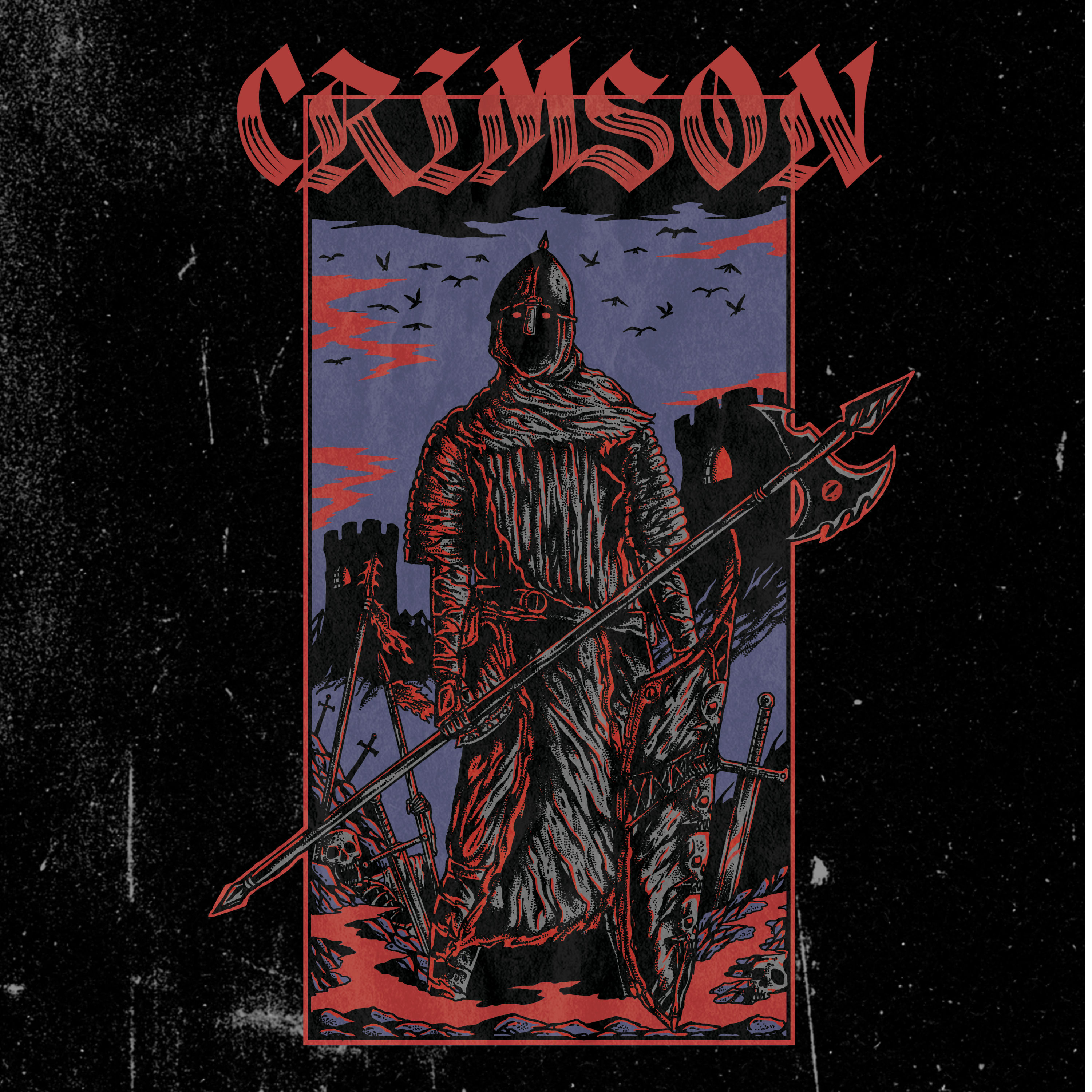 Crimson Court Dark Fantasy T-Shirt Ghost Hunt -     