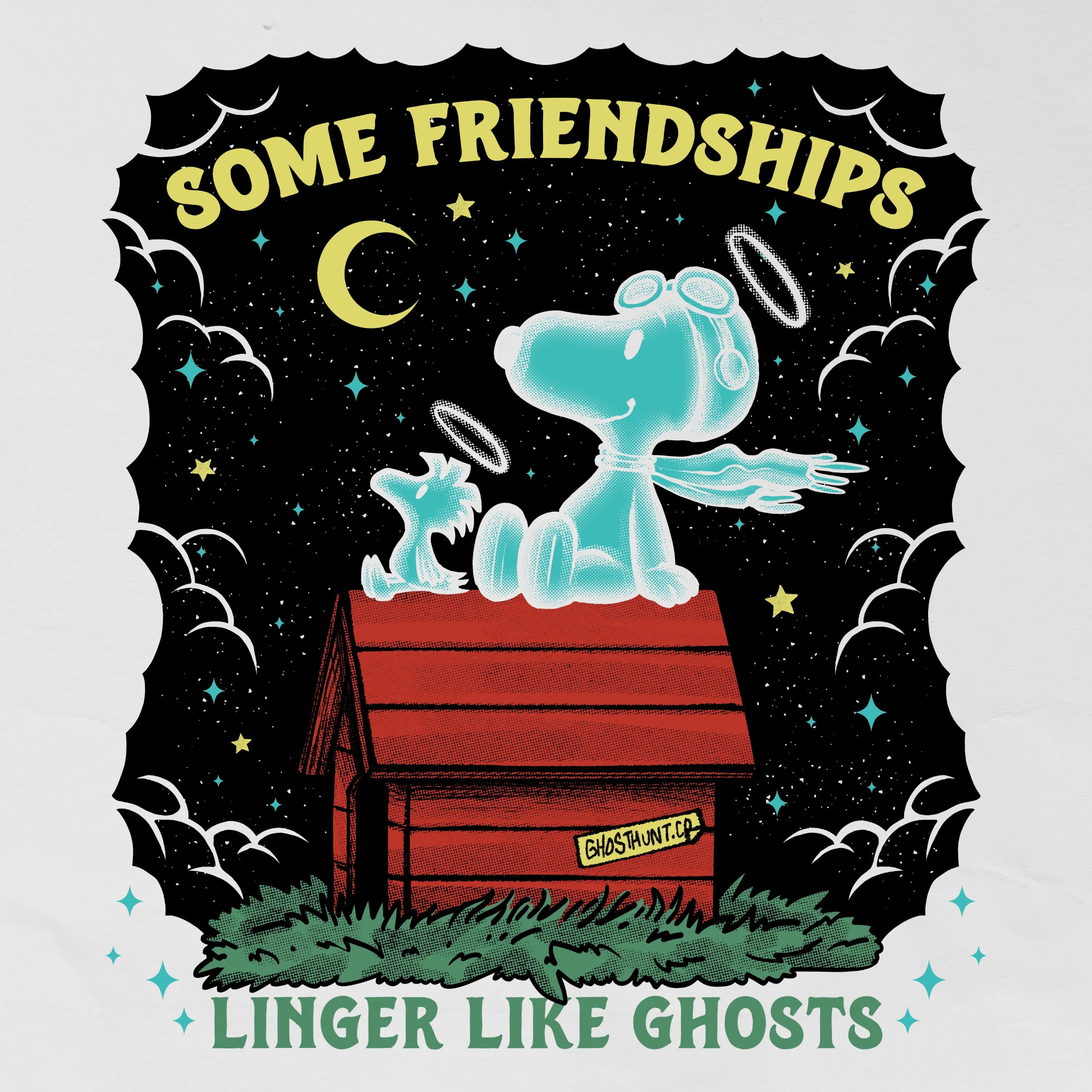Whimsical Friendship Ghost T-Shirt Ghost Hunt -     