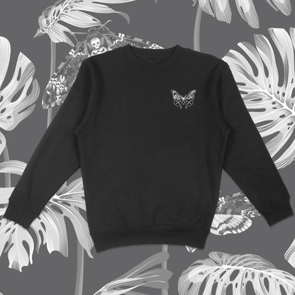 Moth and Bones Fleece Crewneck Ghost Hunt - 