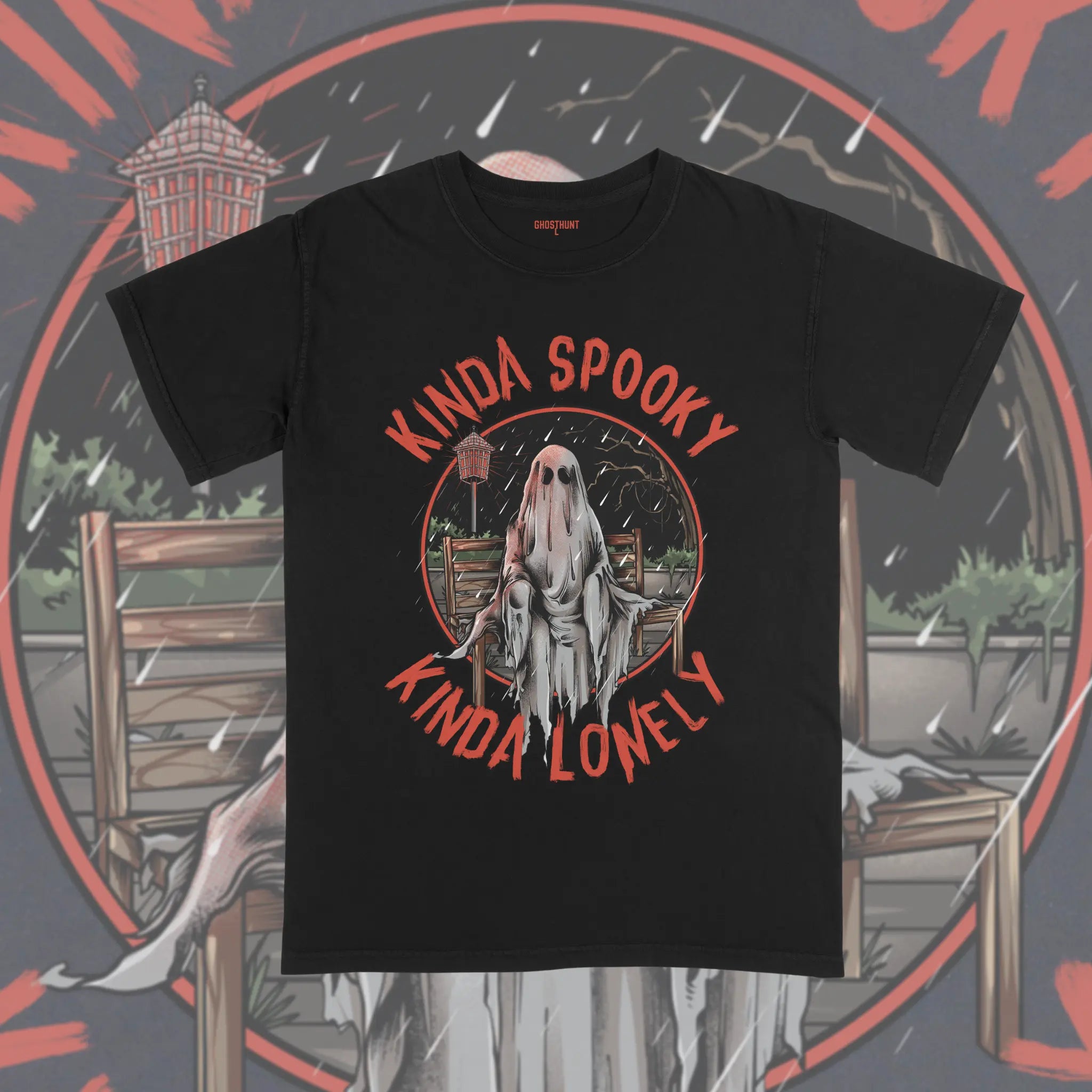 Kinda Spooky, Kinda Lonely Vintage Tee Ghost Hunt -  25.00 Black / 3XL