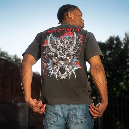 Dokkaebi - Korean Goblin Oversized Tee Ghost Hunt -     