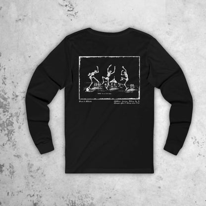 Dancing Skeletons Occultist Long Sleeve Tee Ghost Hunt - 