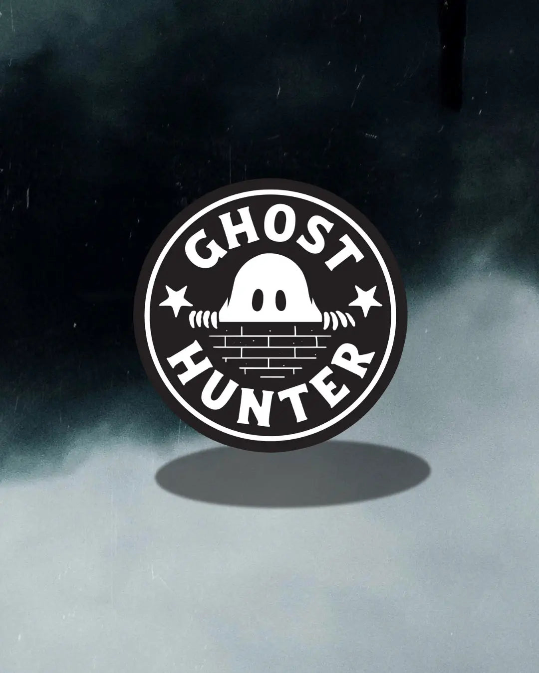 Ghost Hunting Badge Vinyl Sticker