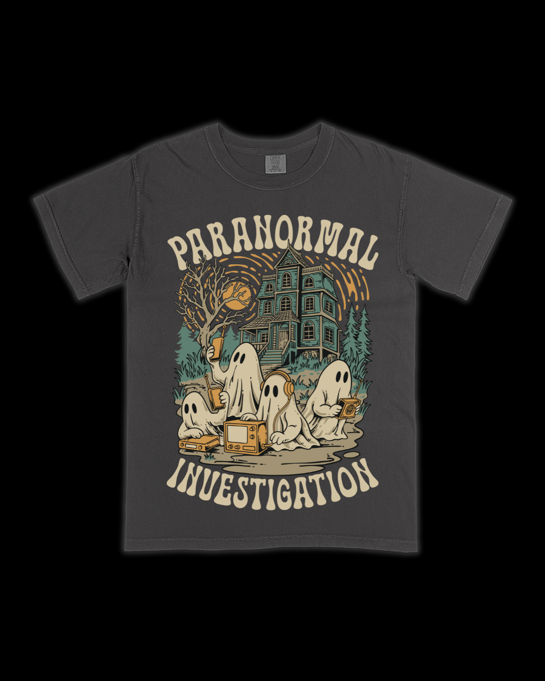 Paranormal Investigation Ghost Vintage Tee Ghost Hunt -     