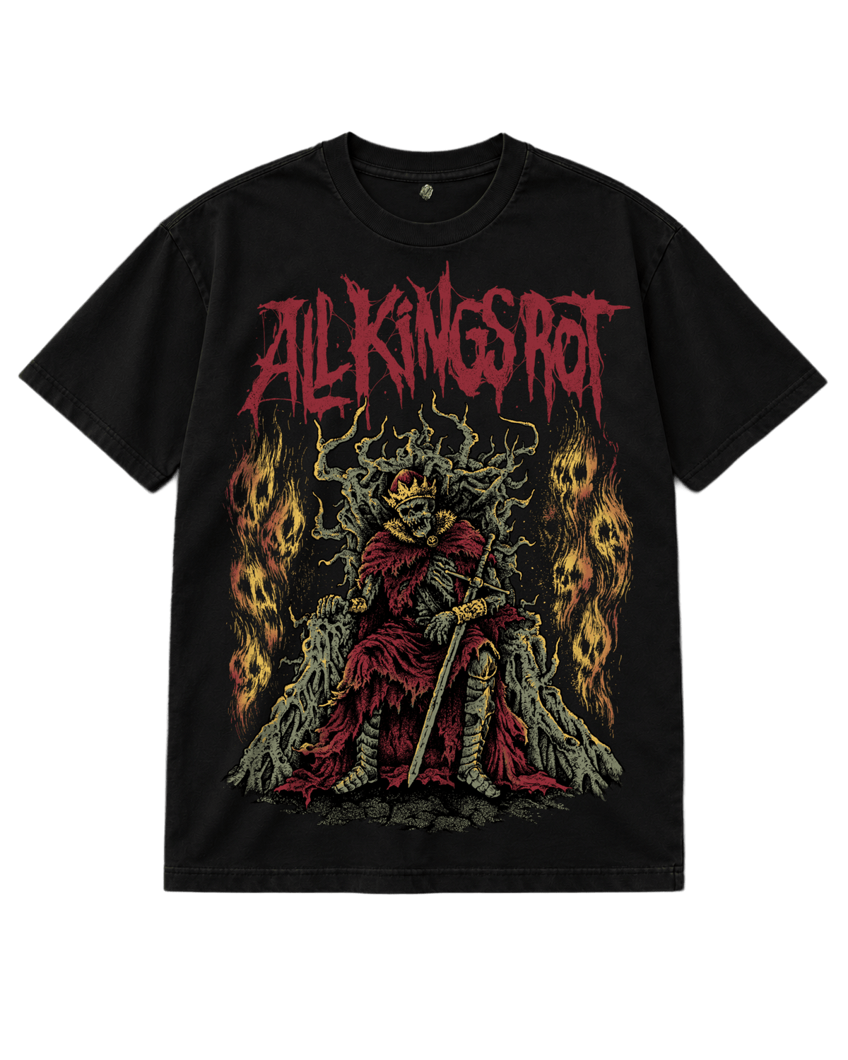 All Kings Rot Heavyweight Tee - Ghosthunt -