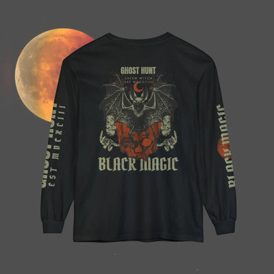 Black Magic Salem Long Sleeve Tee Ghost Hunt - 