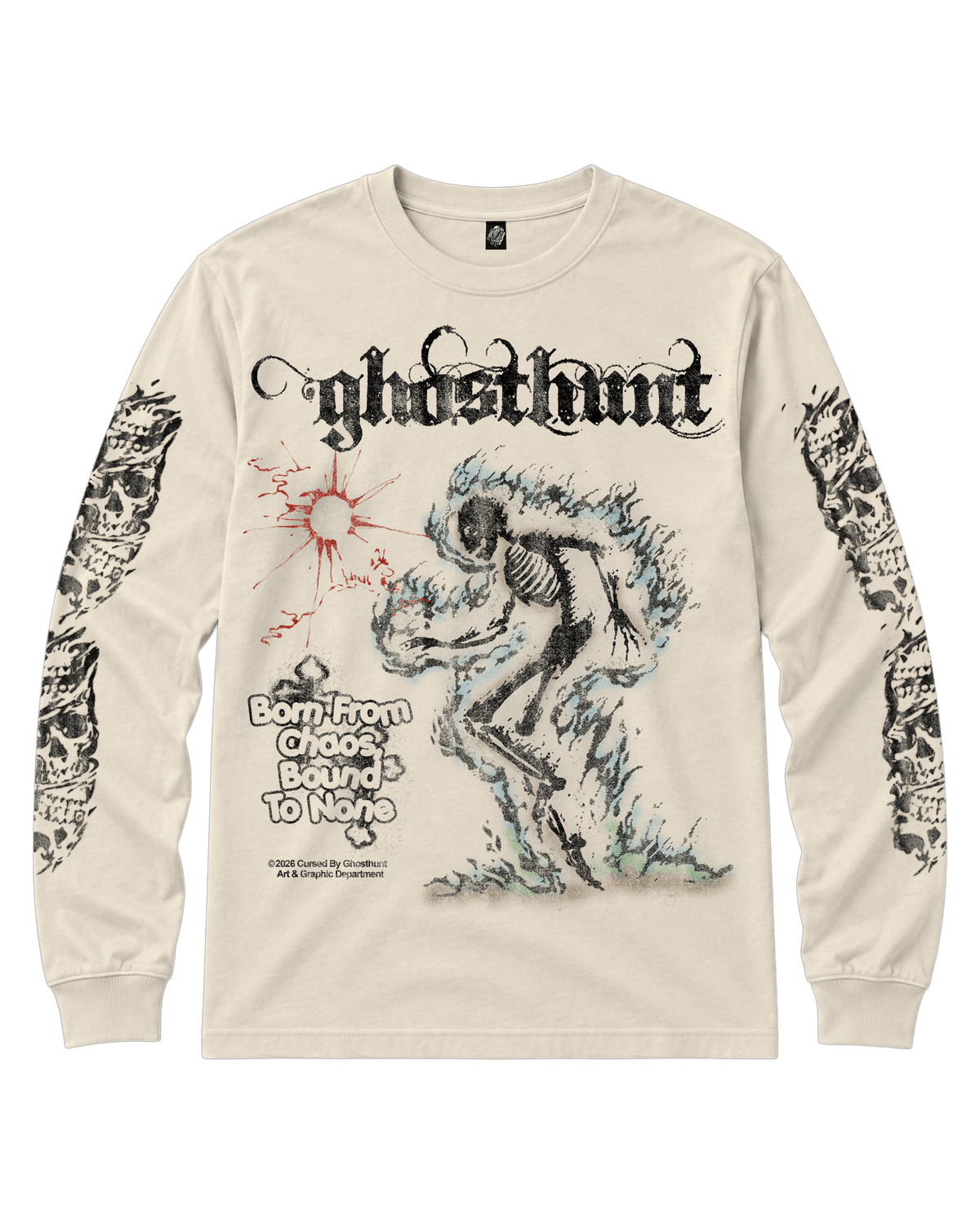 Born from Chaos Heavyweight Tee - Ghosthunt -
