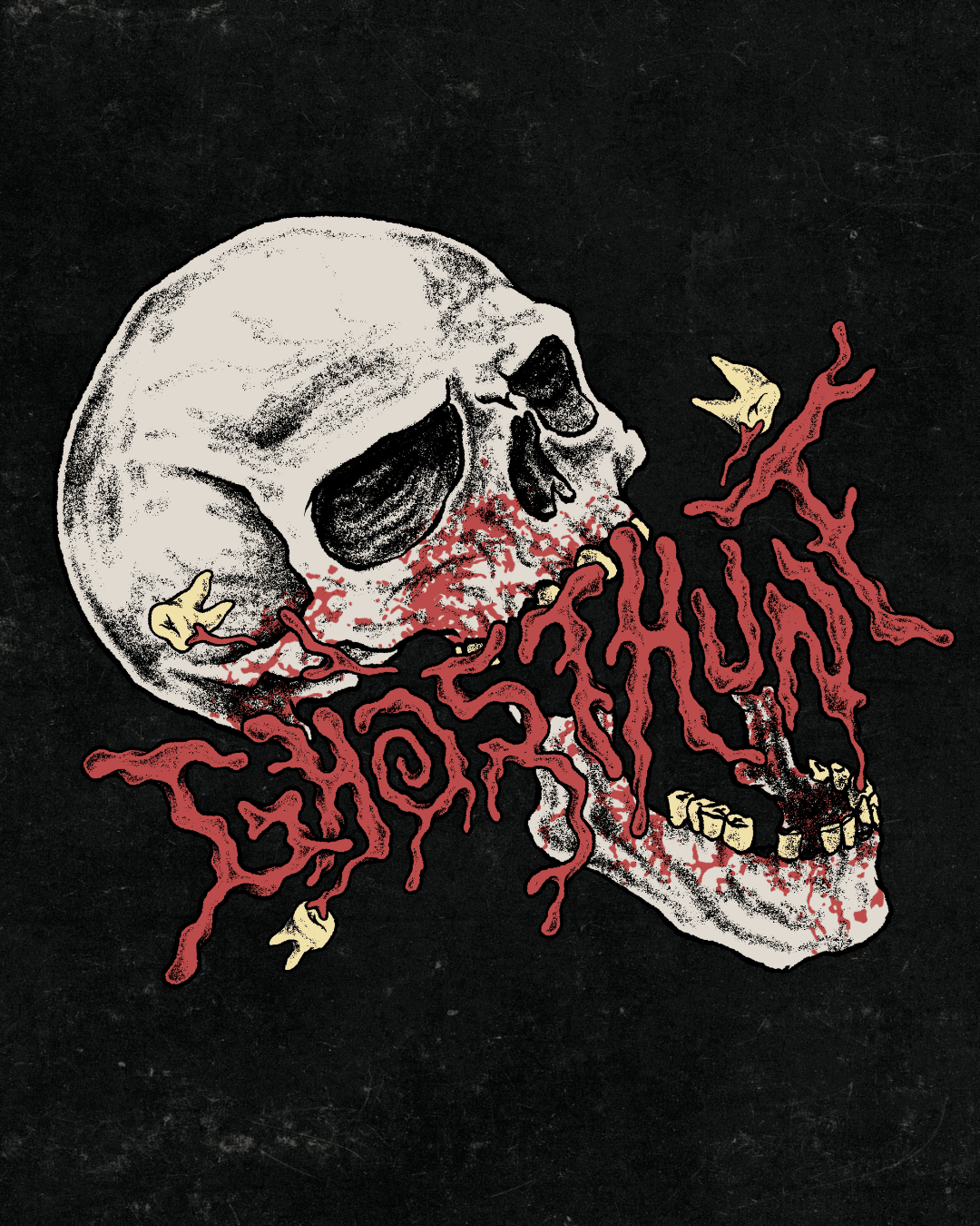 Chaos Skull Box Tee - Ghosthunt -