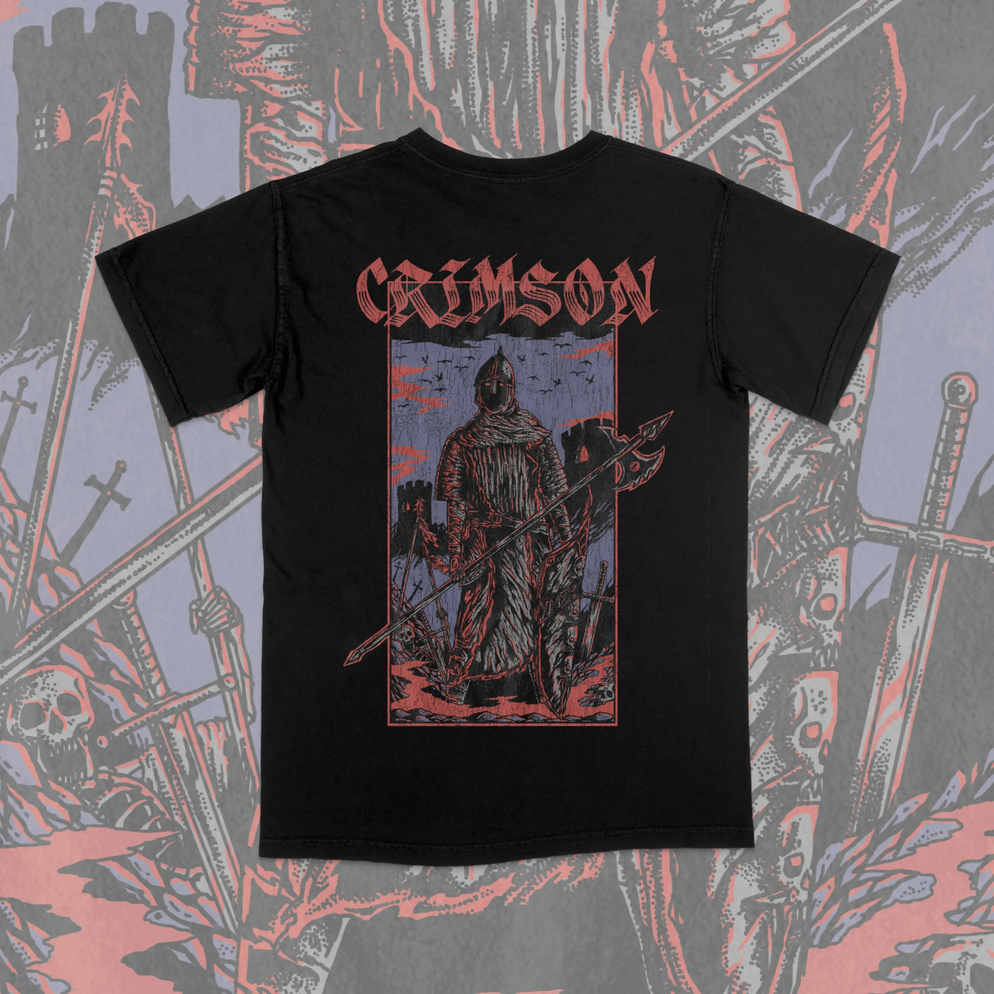Crimson Court Dark Fantasy T-Shirt - Ghost Hunt - T-Shirt