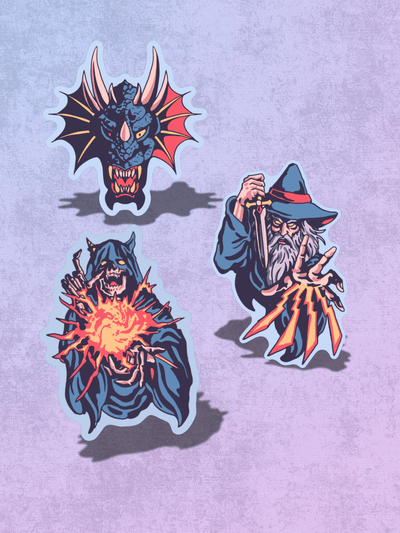 Dark Fantasty Sticker Pack - Ghosthunt - Stickers