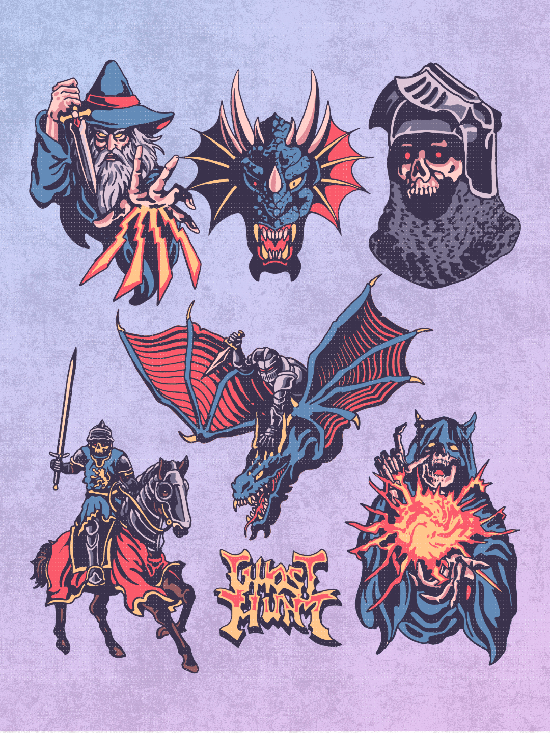 Dark Fantasty Sticker Pack - Ghosthunt - Stickers