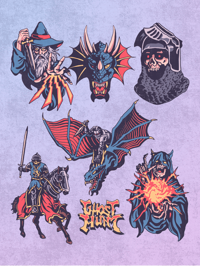 Dark Fantasty Sticker Pack - Ghosthunt - Stickers
