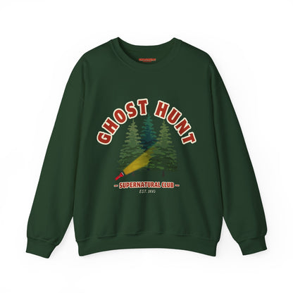 Green Retro Ghost Hunting Sweatshirt