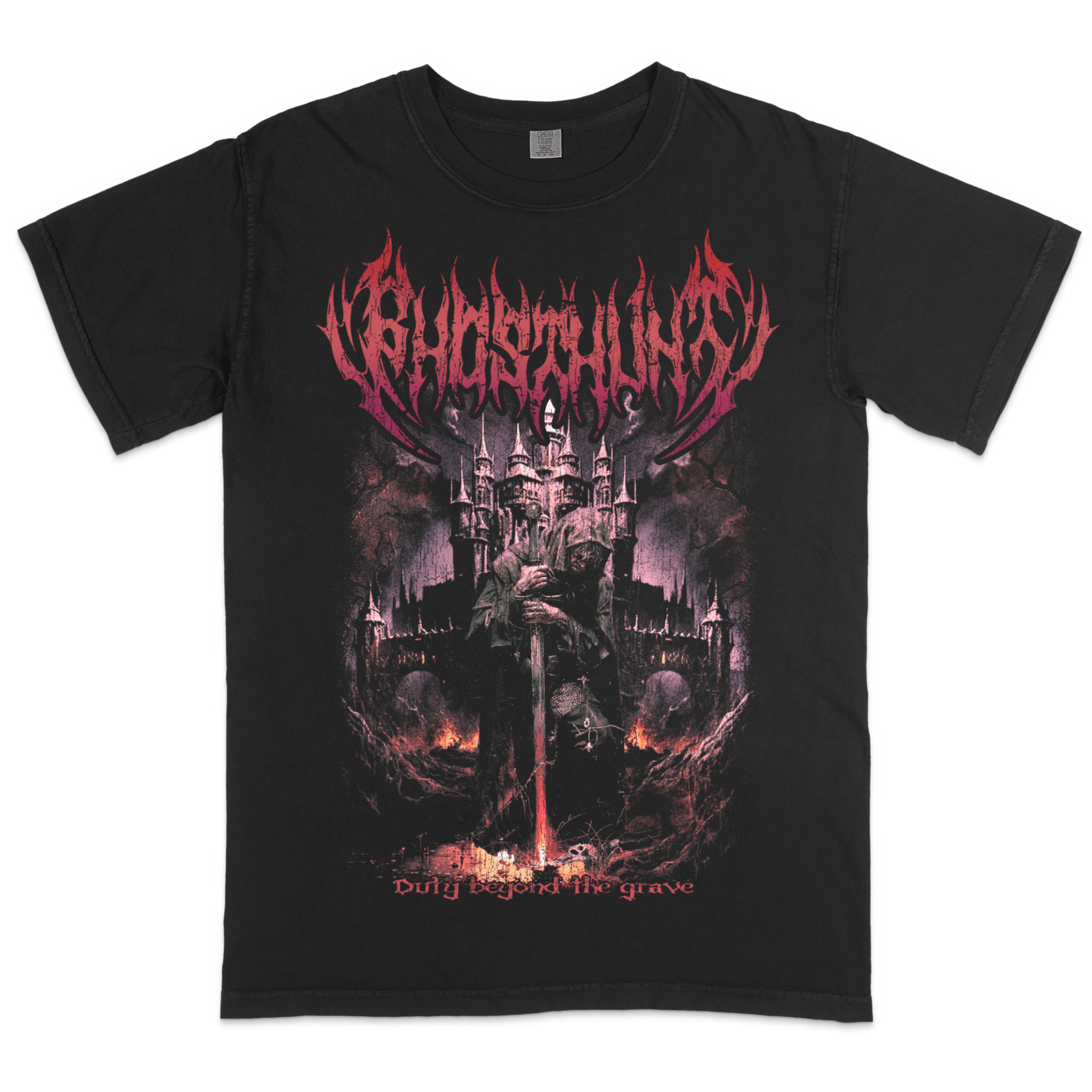 Fallen Knight Dark Fantasy T-Shirt - Ghost Hunt - T-Shirt