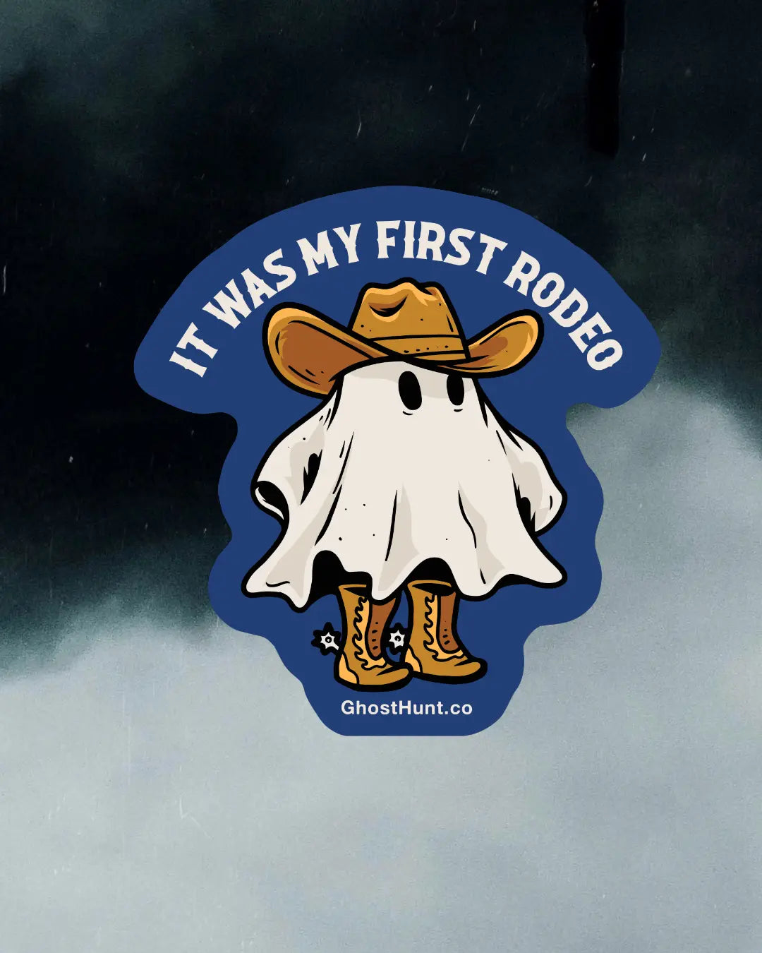 Ghost Cowboy Vinyl Sticker - Ghost Hunt - Stickers