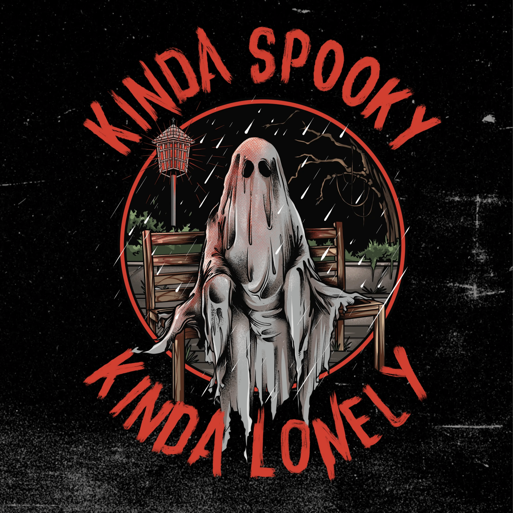 Kinda Spooky, Kinda Lonely Vintage Tee - Ghost Hunt - T-Shirt