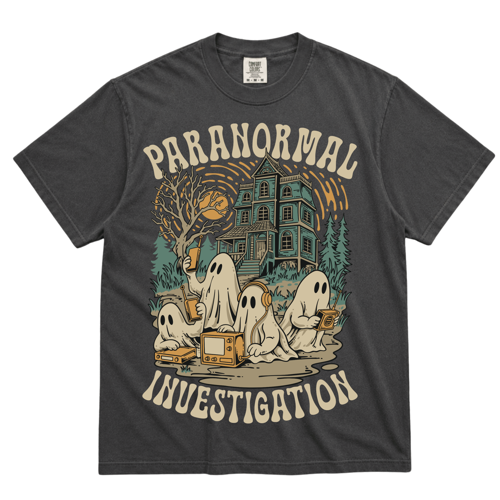 Paranormal Investigation Ghost Vintage Tee - Ghost Hunt - T-Shirt